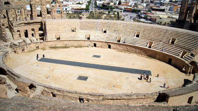 El Jem - amfiteatr, w którym NIE filmowano "Żywotu Briana"