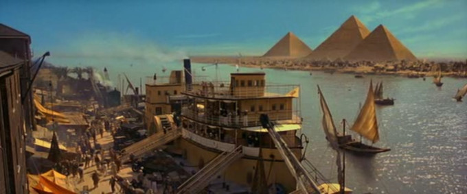 Widok na piramidy według twórców "Mumii". Próżno szukać martwego konia